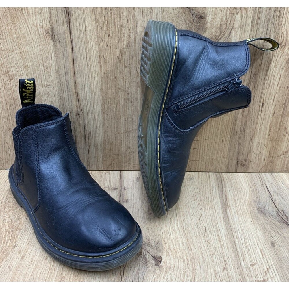 Dr Martens Junior 2976 J Softy T Leather Chelsea Leather Boots Kids Junior Sz 3